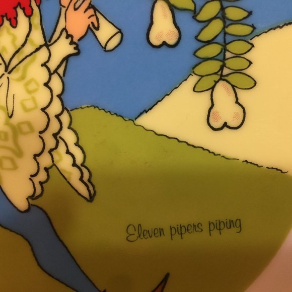 Twelve Days Of Christmas 10 Inch Plate  11 Pipers - Picture 2 of 6